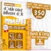Double Sided Tape Adhesive Dots Stickers 280, 350, 450, 550 or 700 Pack Removable Putty No Trace Clear Sticky Tac Blue Sticky Tack Balloon Tassels Picture Hanging Strips (350 Sticky Dots)