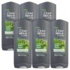 Dove 6 Pack Men+Care Extra Fresh Body & Face Wash, 13.5 oz, Sulfate Free