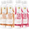 Dove Body Wash, Shower Gel Variety 4-Pack – Coconut Milk & Sugar Lychee + Oat Milk & Berry Brulee, Moisturizing Body Care for Women, 17.5 Oz Ea
