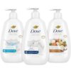 Dove Hand Wash Variety 3-Pack (Shea Butter & Warm Vanilla, Deep Moisture + Antibacterial) – Moisturizing Hand Soap Liquid Set, Home Essentials, Office Supplies, 12 Oz Ea