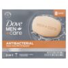Dove Men+Care Antibacterial Soap Bar for Men, Helps Wash Away Bacteria, Deep Cleanse, 3.75 oz