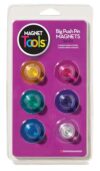 Dowling Magnets Big Push Pin Magnets. Refrigerator Magnets, Strong, Heavy Duty. Item 735021