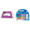 Dowling Magnets Magnetic Dry-Erase Boards (735206) and Expo Low Odor Dry Erase Markers, 12 Count