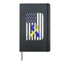 Down syndrome awareness loop extra Chromosome Hardcover Journal, Black