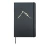 Downward Dog Skeleton Doing Yoga Asana Halloween Costume Hardcover Journal, Black