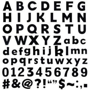 Dqwtb 219Pcs 4 Inch Bulletin Board Letters Numbers Symbols Bulletin Board