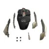 DragonWar - Warlord - Braided Wired Gaming Mouse (2 m) RGB Backlit - Black & Silver - USB 3.0/2.0 with 8 Programmable Buttons - Easy Aim Function - Blue Sensor (800/1600/2400/4000) + Bonus; Two
