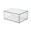Drawer Organizer Box, Clear Acrylic Storage Container for Office Desk and Vanity, Stackable Cosmetic and Jewelry Caddy