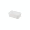 Drawer Organizer Box, White PP Plastic Modular Storage Bin for Desk and Vanity, Flexible Layout System (1 Piece)