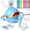 Drawing Robot for Kids,Doodle Bot Machine with 100 Cards,Montessori Painting Learning Toys,Self Voice Interactive Educational Drawing Robots Valentines Day Gifts for Boys Girls 3 4 5 6 7 8 9