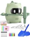Drawing Robot for Kids, Montessori Drawing Robot with 100 Cards, Music & Voice Guidance, Educational Interactive Learning Toys for Boys & Girls Ages 3 4 5 6 7 8, Birthday Party
