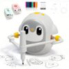 Drawing Robot for Kids with 200 Cards, Voice Interactive Drawing Machine