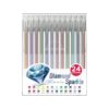 DR DOURONGE 24-Color Glitter Gel Pens Set - Diamond Sparkle Metallic Gel Ink Pens for Adult Coloring Books, Scrapbooking, Card Making, DIY Crafts, School & Office Supplies - Smooth Writing, Quick-Dry