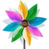 DREAMYSOUL Wind Spinners for Yard and Garden, 37" Wind Spinner Metal Colorful Kinetic Sculpture Spinners for Outdoor Patio Yard Lawn Garden Decorations (Double Blade)