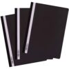 D.RECT AVR File Folder A4 Polypropylene Without Perforation Black Pack of 25