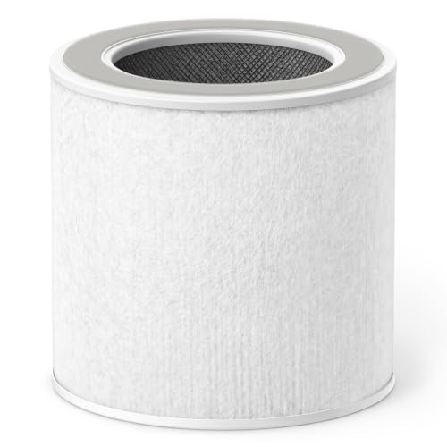 DREO Air Purifier 539AS White/530S (DR-HAP009AS White/DR-HAP010S) Replacement Filter, 3-in-1 HEPA Filter with Pre-Filter to Capture Pet Hair, Dust,Pollen,Odors&Smoke,1 Pack (Replacement Filter Only)