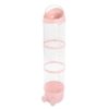 Drfeify Stuffed Animal Storage Tube, Durable Transparent Organizer for Plush Toys, 130cm Large Capacity Bucket for Kids Room (Pink)