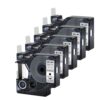 DRGJctEVe 5 Pack 12mm Label Tape Compatible with D1 Label Makers – Black on Silver for Home Office Organization