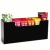 Drink Mix Water Packet Organizer Holder 6 Slot Kitchen Pantry Acrylic Black