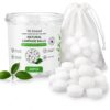 Dr.Island Natural Camphor Balls,Pure Camphor Tablets for Aromatherapy & Puja - Alcanfor en Bloques, Alcanfor en Bolitas, Kapoor for Pooja,Odor Eliminator,Home Incense, Religious Rite,70 Grams (32pcs)