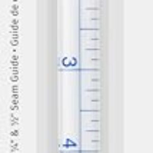 Dritz Super Seamer Ruler, 1/4" x 1/2" x 6-3/4", Clear