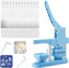 Drmoxin 50x50mm Fridge Magnets Cutter, Square Badge Maker Machine Button Press Machine, DIY Photo Magnet Making Machine with 100 Pieces of Consumables, for Decorating Refrigerators and Any Place