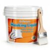 DrPetum Masking Liquid Tape, Transparent Peelable Coating for Protect Windows Glass, Used for Priming Windows, Floors and Non-Porous Surfaces Painting, 16 FL.OZ (with Paint Brush)