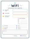 Dry-Erase WiFi Password Sign - Laminated Fill-In Poster, Kids Classroom