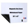 Dry Erase Whiteboard Sticker Wall Decor Self-Adhesive Whiteboard Contact Paper Magnetic White Board Wall Paper Peel and Stick with 3 Markers and Eraser for Home, Office, Classroom(36 x 48 Inch)