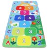 DS BATH Hopscotch Rug for Kids Washable Hop Count ABC Educational Play Mat