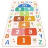 DS BATH Hopscotch Rug for Kids Washable Hop Count ABC Educational Play Mat