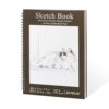 DSTELIN 10 x 7.5 Inch Spiral Bound Sketch Book for Drawing, 50 Sheets 68LB/100GSM Acid-Free Paper, Hardcover Sketch Pad for Students and Adults