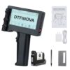 DTFINOVA Handheld Inkjet Printer, Portable Coding Machine with 4.3" Touch Screen, No App Required, 42ml Fast Dry Ink Cartridge, 0.5" Print Height for Date, Batch, Barcode, QR Code & Logo Printing