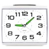 DTKID Large Alarm Clock for Bedside, Silent Non-Ticking Analog Clock with Night Light, Battery Powered, Gradually Increasing Alarm for Heavy Sleepers, Seniors