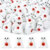 DTOFOOT 56Pcs Mini Resin Ghosts,Figurine Tiny Halloween Spooky Crafts