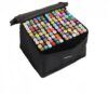 Dual Tip Art Markers Set 120 Colors, Alcoholic Ink Markers for Drawing, Illustration, Design and Sleeve, Portable Student Organizer Fabric Case