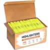 Duchong 108 Yellow Highlighters Bulk, Chisel Tip Highlighter Markers, Dry Quickly Highlighter Bright Colors, Office Classroom Must Have, Back to School Supplies for Teachers(Yellow)