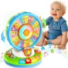 Duchong Learning Toy for Kids 1 2 3 Year Old Boys Girls, Spin and Sing Alphabet Zoo with Sounds, Interactive Educational Toys for Toddler 2-3, First Christmas 1st Birthday Gifts Toy