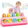Duchong Toys for 1 Year Old Girls, Interactive Pop Up Toy with Music & Light, Montessori Learning Toys for Infant Baby Toddler 9-12-18 Months, First 1st Birthday Gifts for Girls Boys