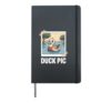 Duck Pic Funny Sarcasm Irony Duck Sarcastic Photo Fun Hardcover Journal, Black