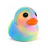 Duck Squishy Squeeze Toy,Cute Jumbo Stress Relief Fidget Toy (Rainbow)
