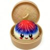 Dumpling Squeeze Fidget,Soft PU Stress Relief Squeeze Ball for Adults,Slow Rising Squishy, Cute Anxiety Relief Decompression,PU Materia Fidget for Office or Party Favor,1 Pack(E)