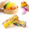 Dumpling Squishy Mystery Box 2Pcs Butter Squishy Dumpling Squeeze Fidget Toys Dumplings Squishy Toys for Stress Anxiety Relief, Stress Balls Squishies for Party Favors Gift for Kids Adults