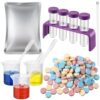 Dunkive Color Science Kit, 120 Fizzing Tablets, Test Tubes and Beakers