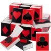 Dunzoom 40 Pack Red and Black Travel Tissue Bulk Poker Mini Pocket Tissues 4-Ply Facial Poker Party Favors for Birthday Party Outing Wedding Family