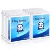 Durable 1/2 Inch 3-Ring Binder, 0.5-inch Round Ring Binder with 2 Inside Pockets, 12 Pack White Binders, Clear View CoverBinder Holds 8.5'' x 11''Paper for Office/Home/Back to School