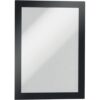Durable Duraframe Self Adhesive Magnetic Sign Holder in Half Letter-Size 5.5" x 8.5" Inches - Black Frame - Pack of 2