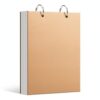 Durable Kraft Paper Top-Flip Sketchbook, Thick Art Notebook for Drawing and Sketching, Portable Design