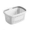 Durable PP Plastic Shower Caddy with Handle, Slotted Drainage Basket for Wet Sponges and Toiletries, 10 x 6.9 x 5.1 Inches