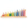 DuskHaven Children Arithmetic Frame Math Board Bead Track Toy Counting Board Addition Subtraction Board Wood Educational Board with Easy Interaction Guided